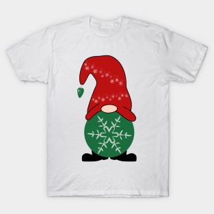 Snowflake Christmas Gnome T-Shirt